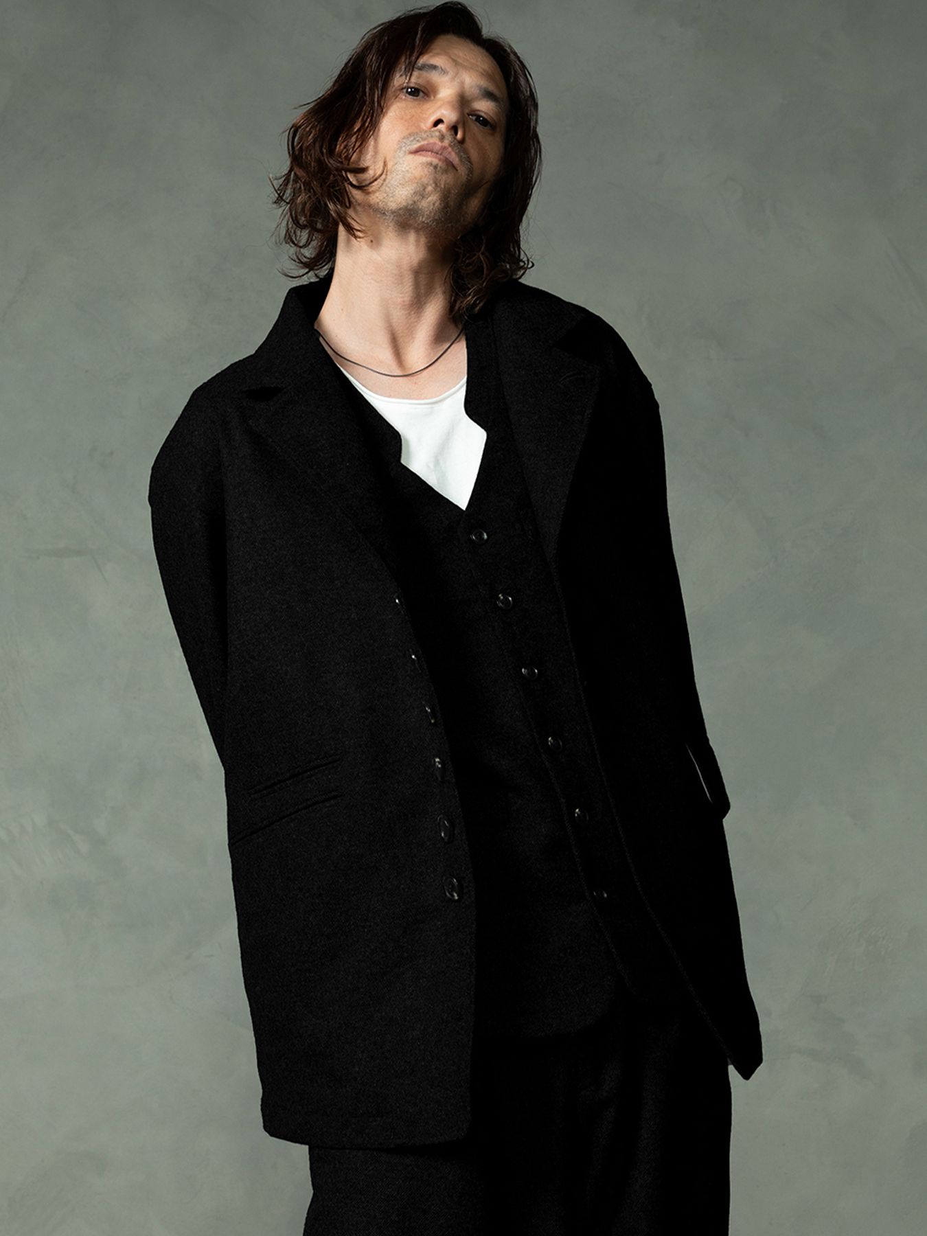 【予約品 7月5日(日) 締切】PEAK-JACKET / ウールジャケット / ブラック