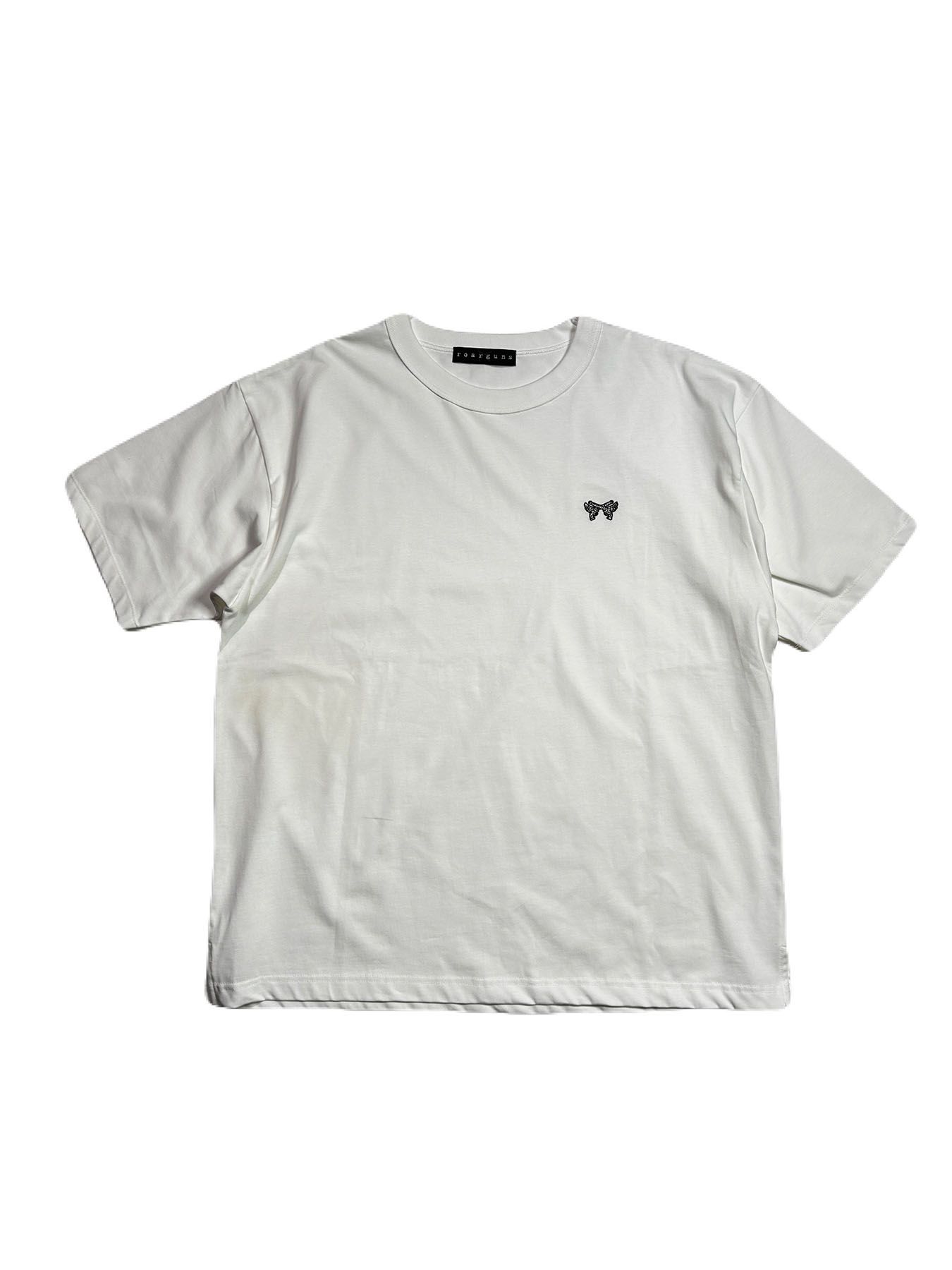 【予約品 8月10日(日) 締切 】WING CROSSGUN S/S T / ウィング クロスガン Tシャツ / クリスタル 刺繍 ホワイト
