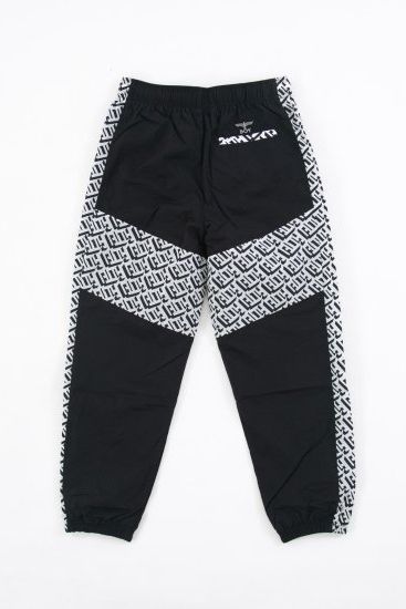 GEOMETRIC NYLON TRUCK PANTS トラックパンツ / BLACK 【BOY LONDON】