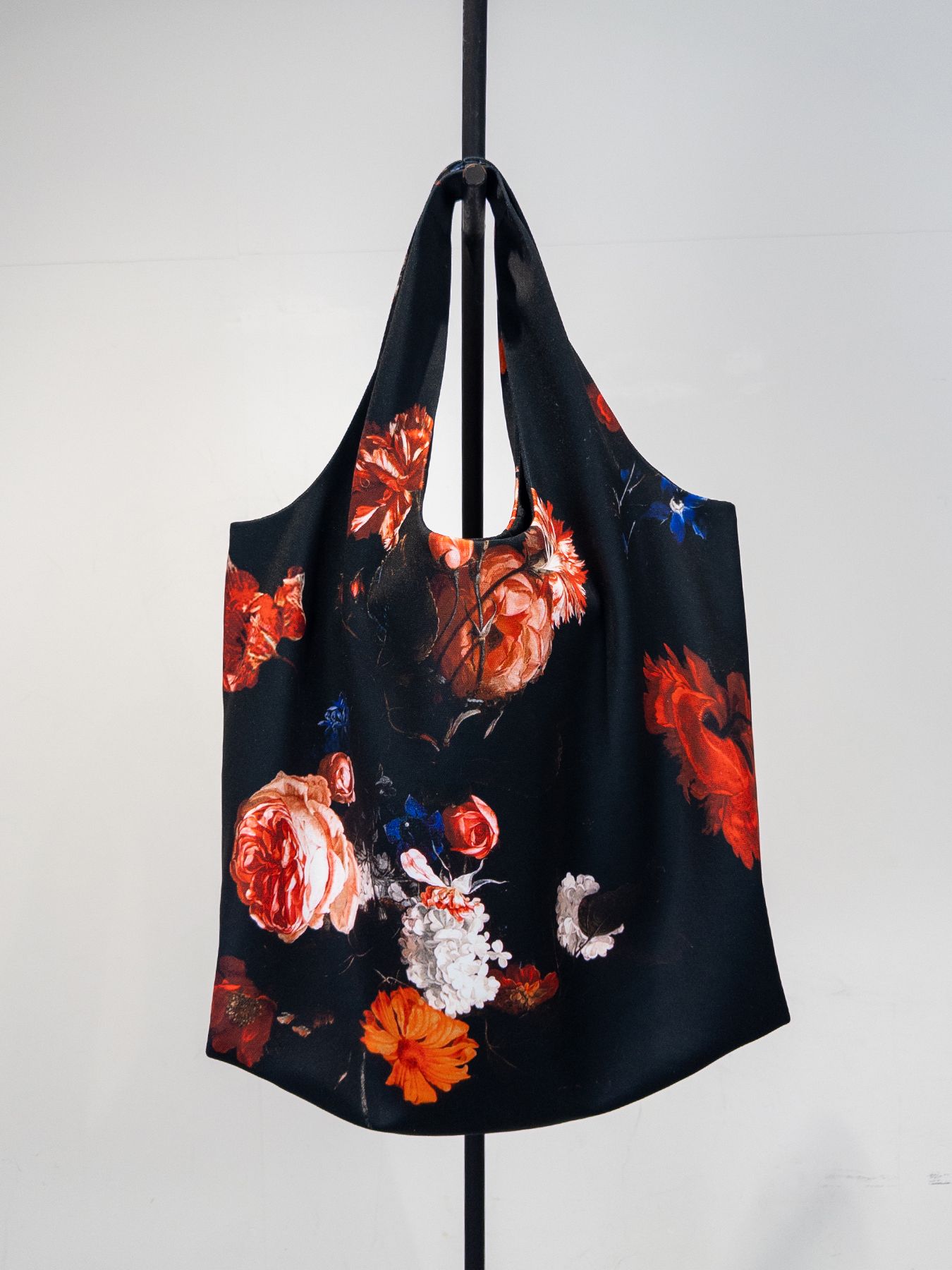 【予約品 4月26日(日) 締切】Shoulder Tote Bag / ショルダートートバッグ / ブラックフローラ