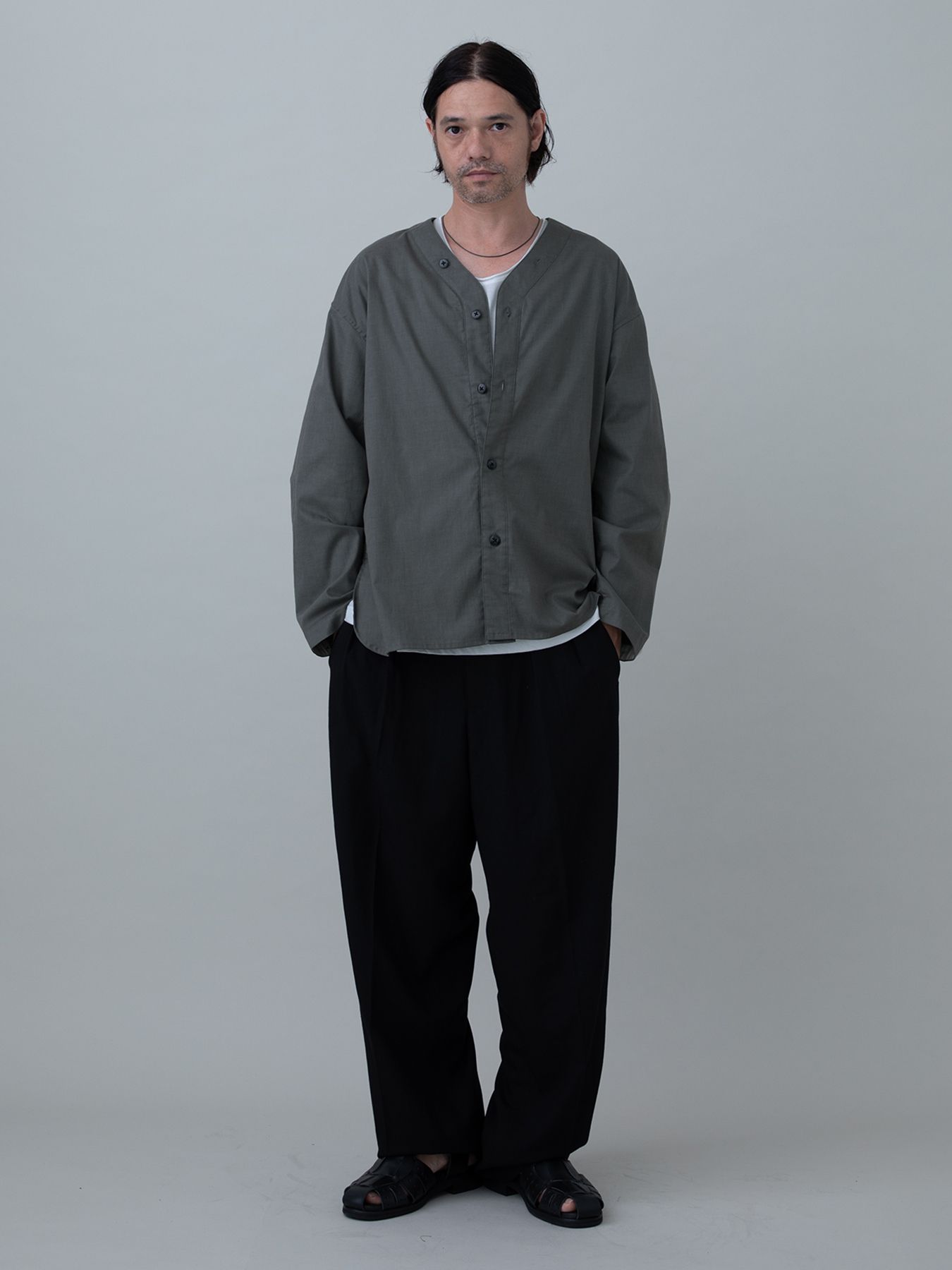 【予約品 11月23日(日) 締切】BASEBALLSHIRTS / ベースボールシャツ / moku.CHARCOAL