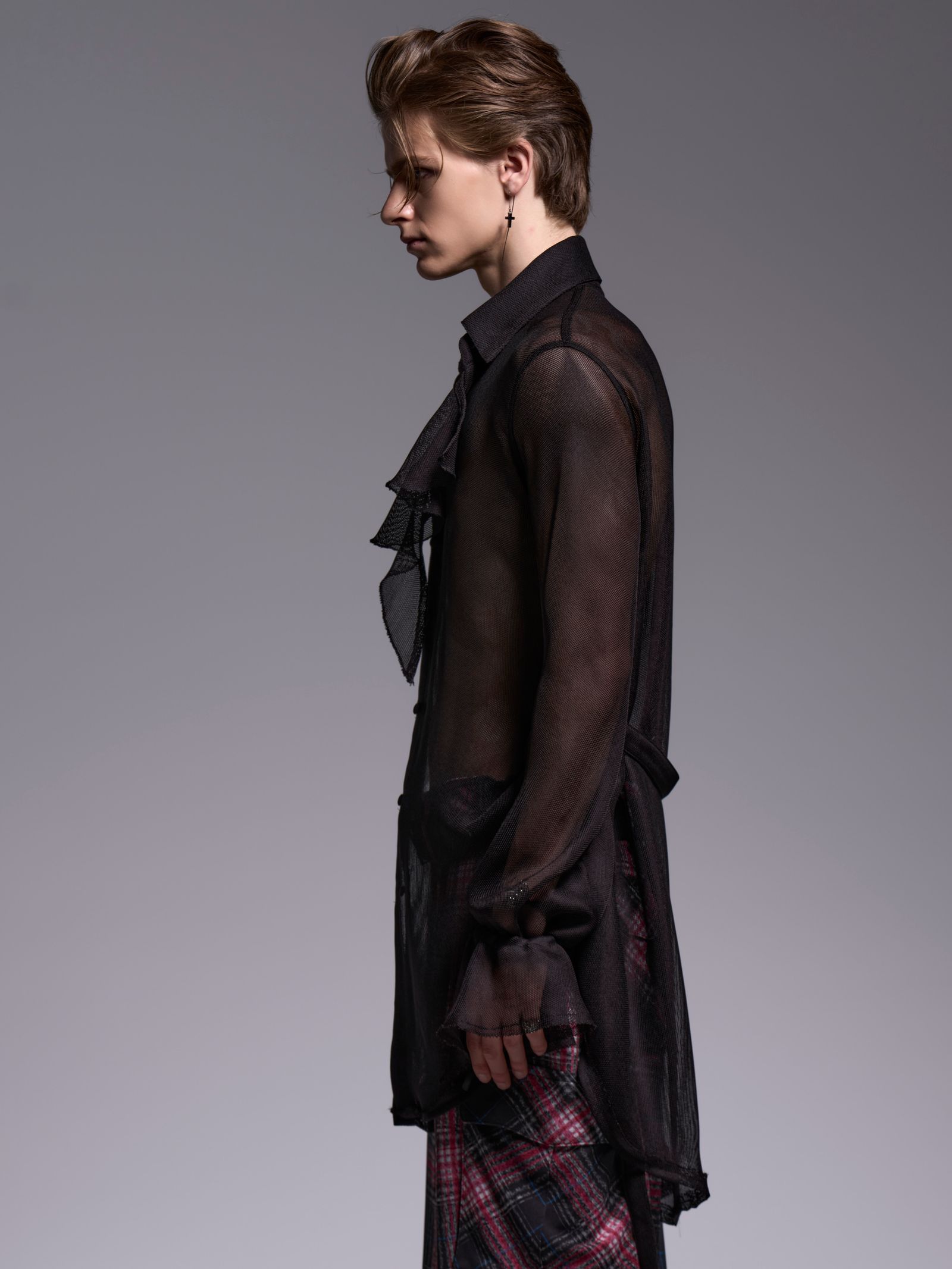 【予約品 1月4日(日) 締切】Gather Sleeve Shirt / ギャザースリーブシャツ / ブラック