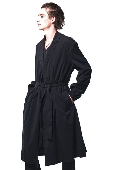 《予約品》 StandCollarDrapeCoatコート / ブラック 【kiryuyrik】 2023年3月以降入荷予定