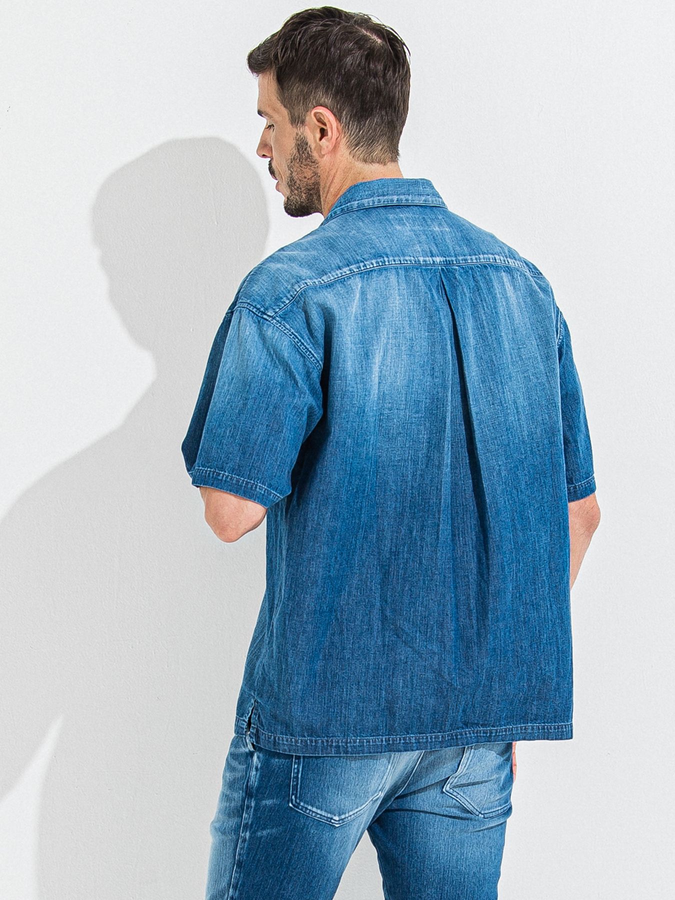 【予約品 】ZACK HALF DENIM SHIRT / ザックハーフスリーブデニムシャツ / ダークインディゴ