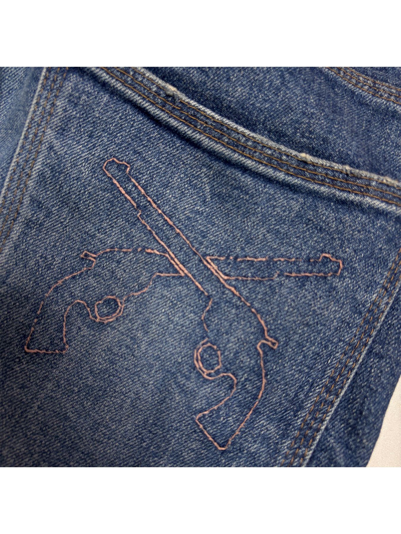【予約品 8月23日(日) 締切】STRECH DENIM PANTS / ブルー