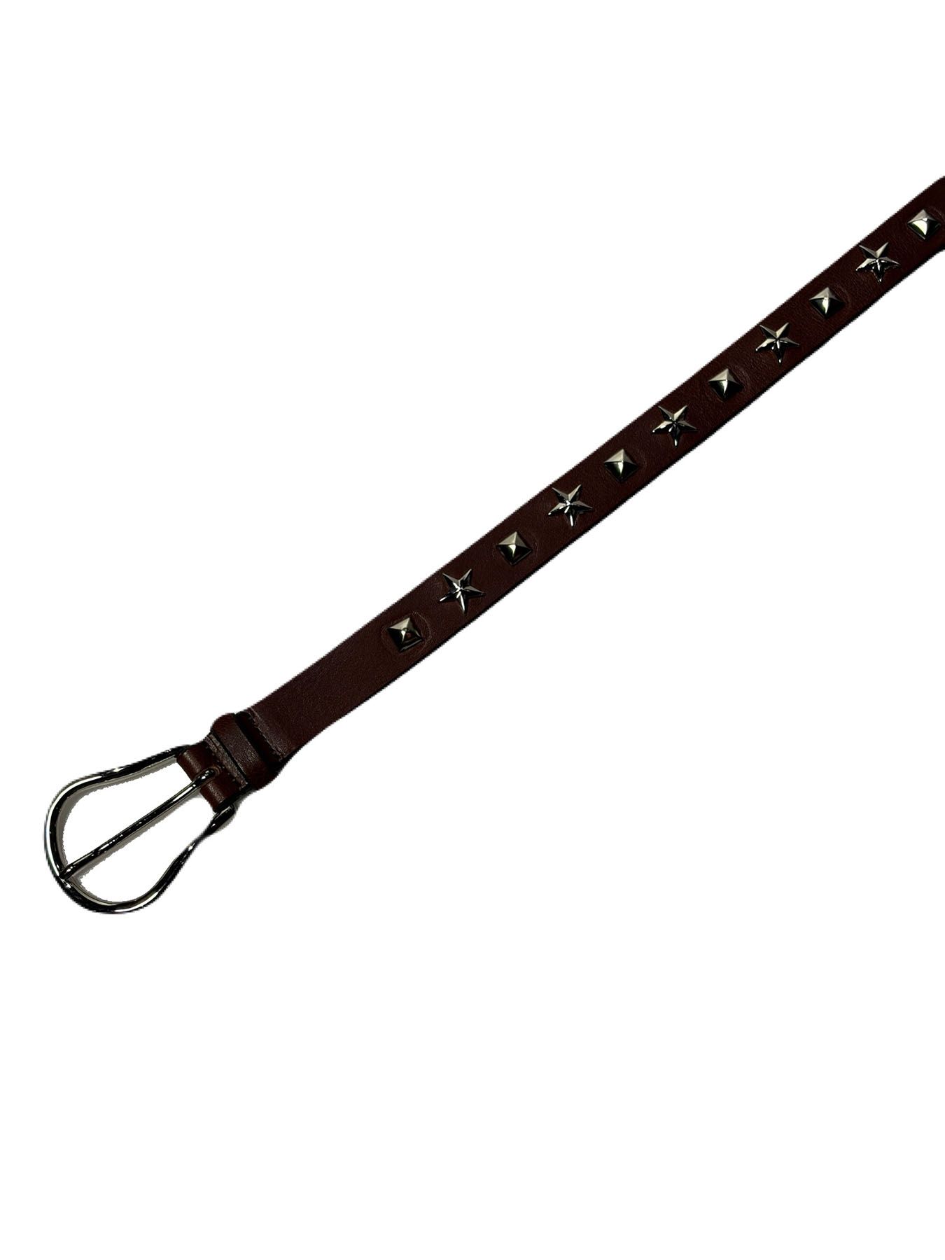 【予約品 3月9日(月) 18:00 締切 】STUDS BELT / スタッズベルト / ブラウン