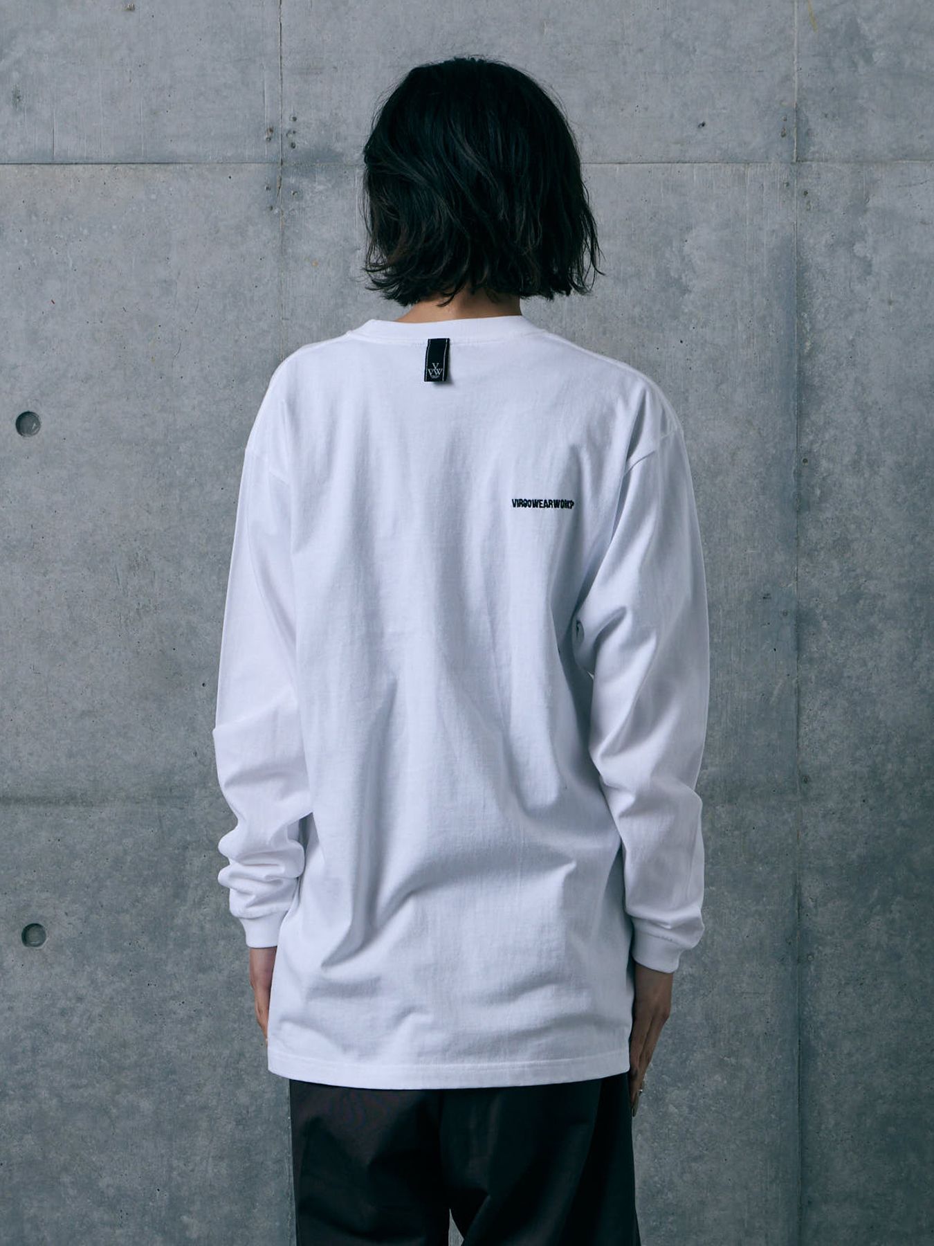 AFTER IMAGE LST / プリント ロングスリーブTシャツ / WHITE