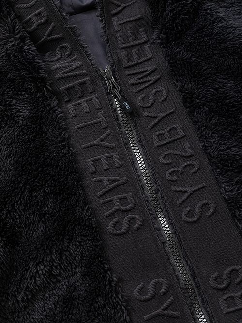 BOA FLEECE JACKETパーカーブルゾン BLACK【SY32 by SWEET YEARS】