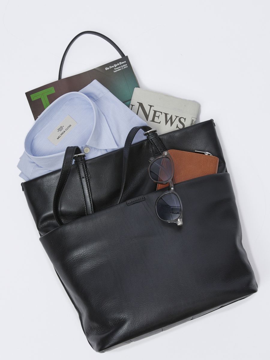 トートバック Artisan Leather (牛革/日本製) BLACK【aniary】