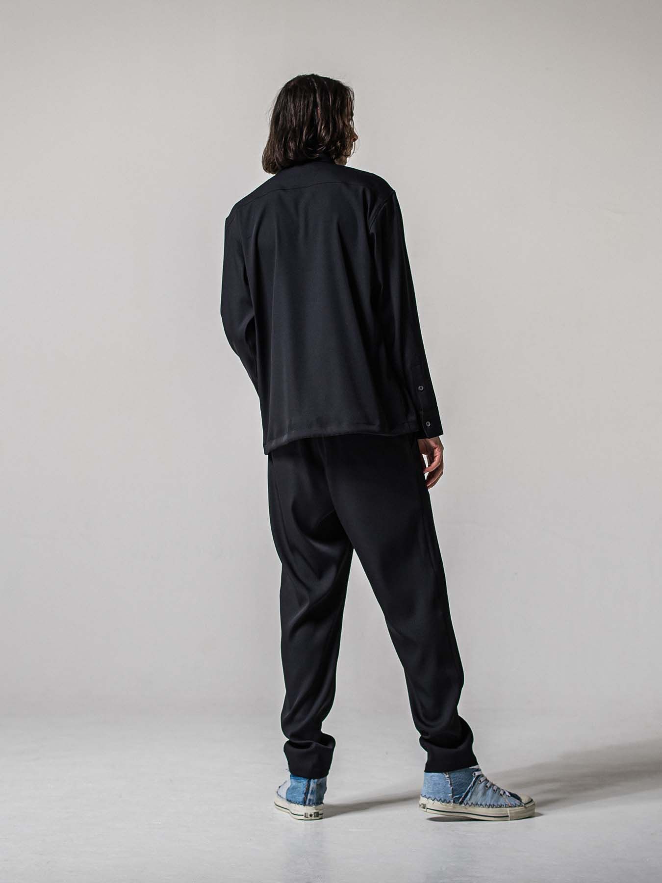 【予約品 11月16日(日) 締切】PAT WIDE EASY PANTS / ワイドイージースラックス / ブラック
