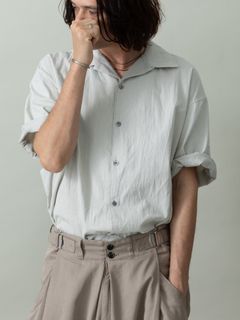 【予約品 2月1日(日) 締切】FLIPSHIRTS / オープンカラーシャツ / ライトグレー