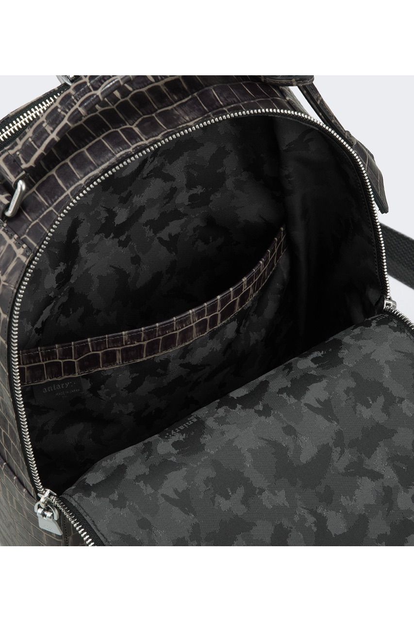 3WAYボディバッグ Tint Embossing Leather / Pale Black 【aniary】