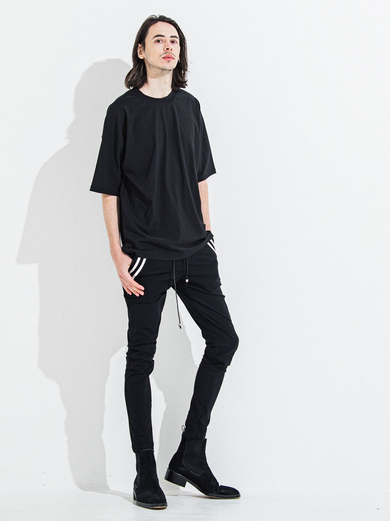 【予約品 】OX JERSEY OVER TEE / オックスジャージオーバーサイズTシャツ / ブラック