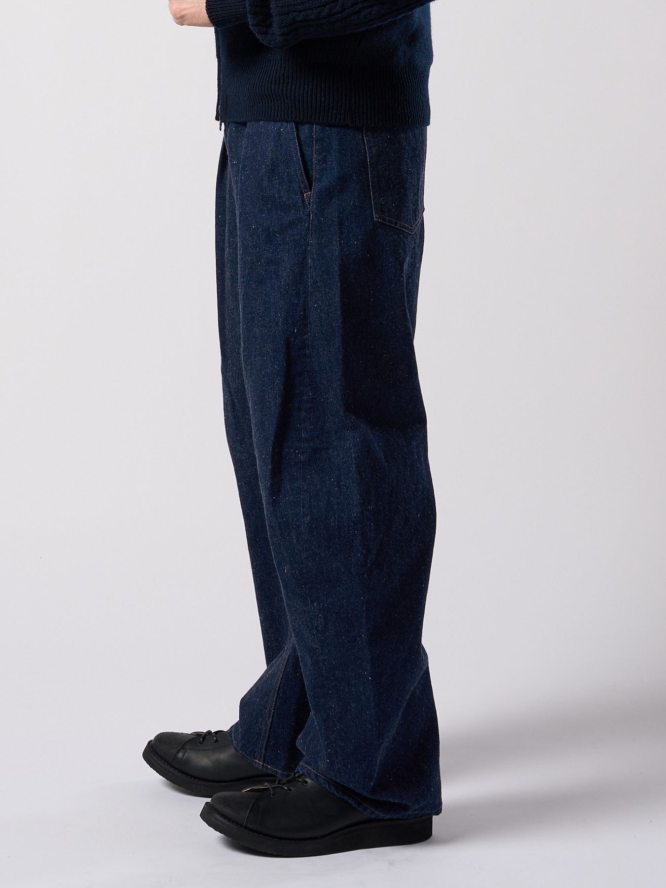 【予約品 4月19日(日) 18時締切】wide banana denim(OW)  / ワイドバナナデニム ワンウォッシュ / インディゴ