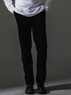 【予約品】DENIM JERSEY WIDE PT / デニムジャージー ワイドパンツ / ブラック
