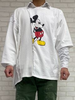 ミッキーマウスSWITCHING PRINT T-SHIRT（WHITE）「71MICHAELミッシェル」