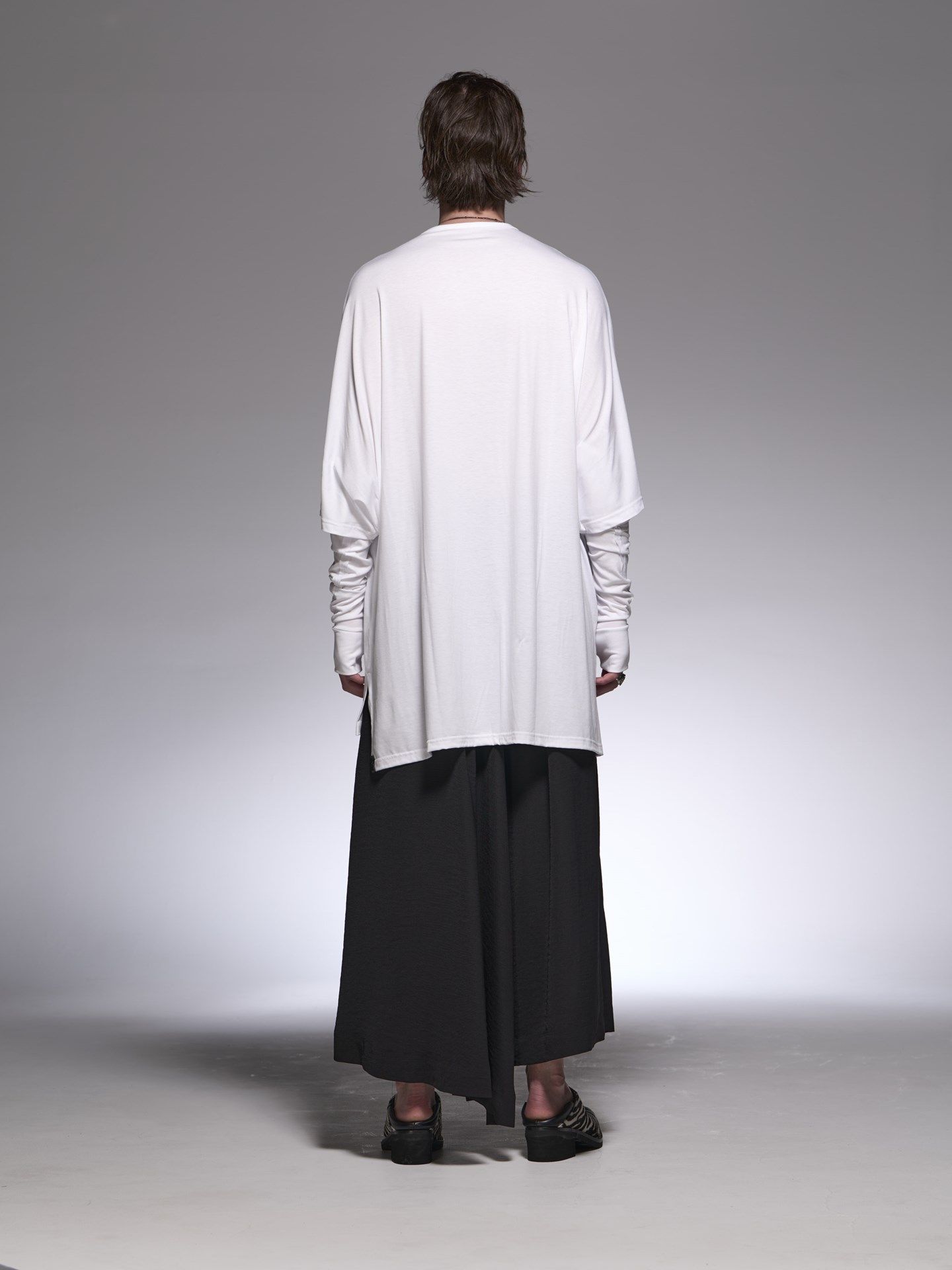 《予約品》 SkirtWideSlacks / スカートスラックスワイドパンツ / ブラック