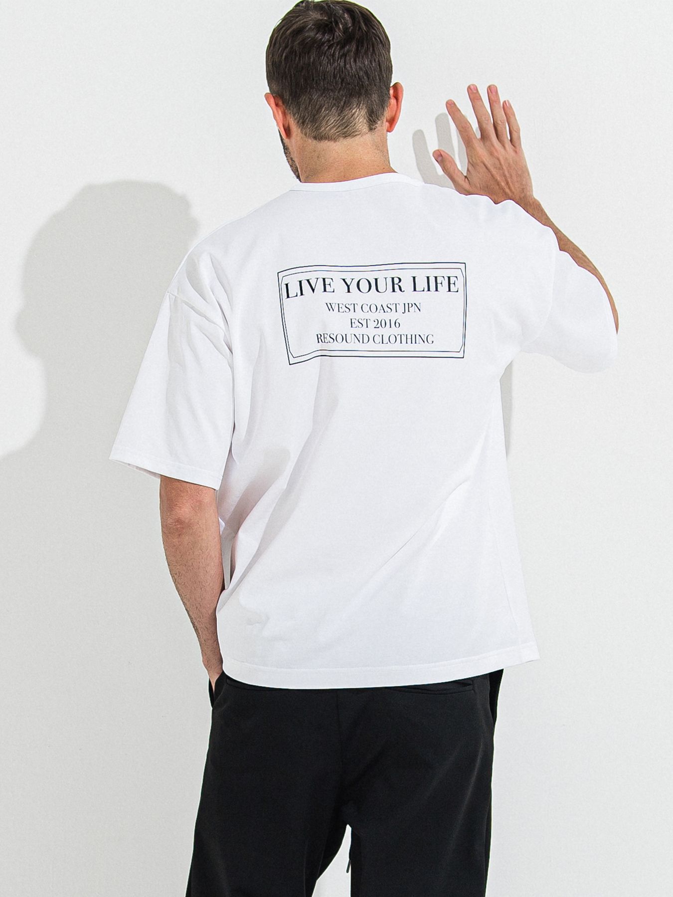 【予約品 】CREW OVER TEE /  クルーオーバーサイズTシャツ / ホワイト