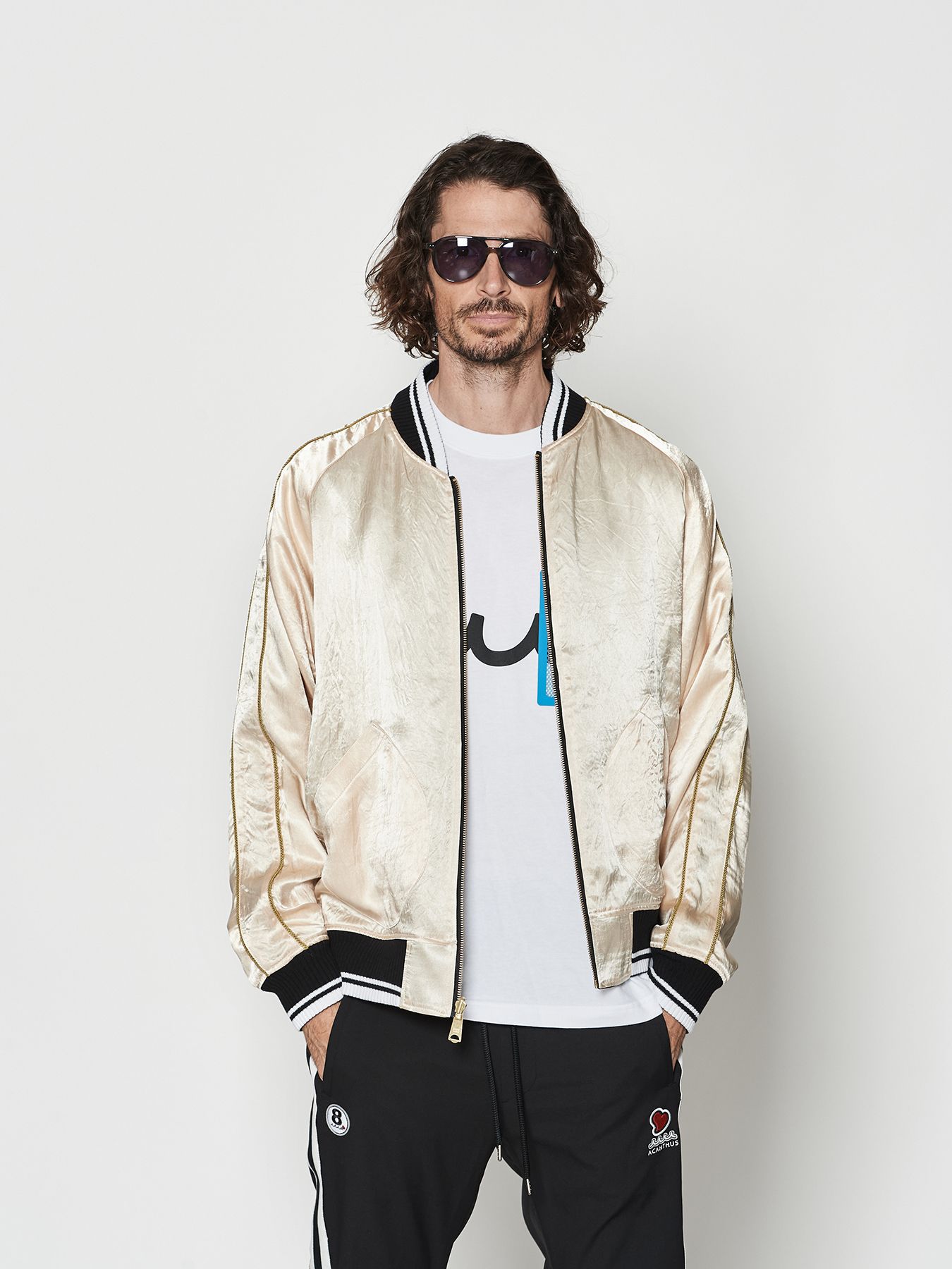 【予約品 10月9日(木) 締切】muta Souvenir Jacket / リバーシブル スーヴェニアジャケット / ブラック【Acanthus × muta MARINE】