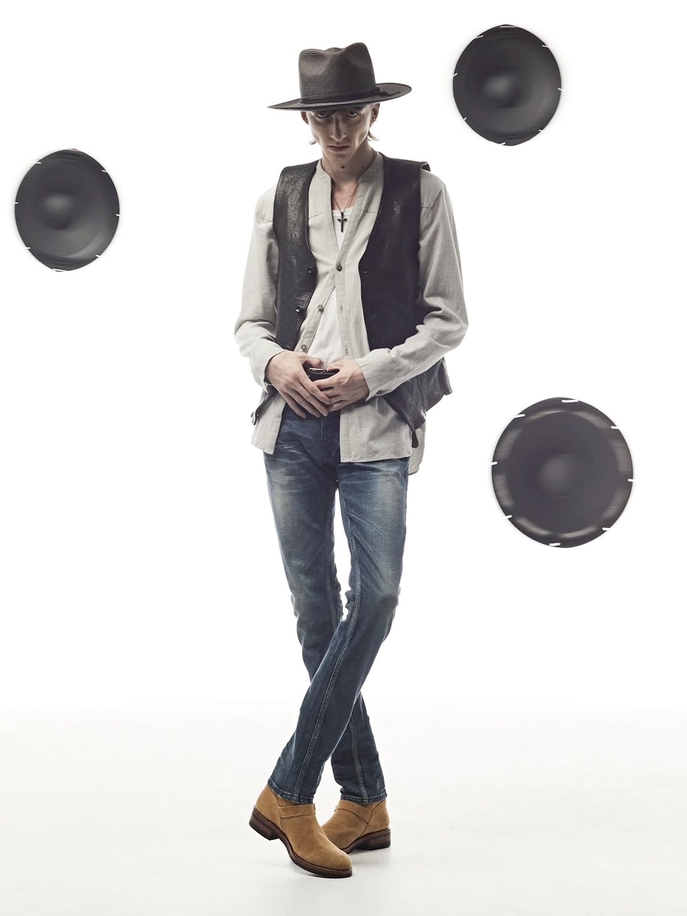 Pit Vegetable Full Tanned Shrunken Horsehide Tailored Vest / フルタンニン ピット鞣し シュリンクホースハイド テーラードベスト / ROVER