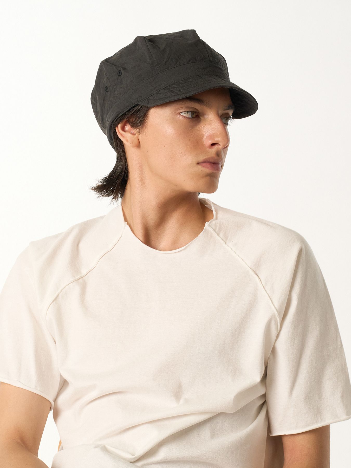 【予約品 9月23日(火) 締切】solid engineer cap / ソリッド エンジニアキャップ / チャコールブラック