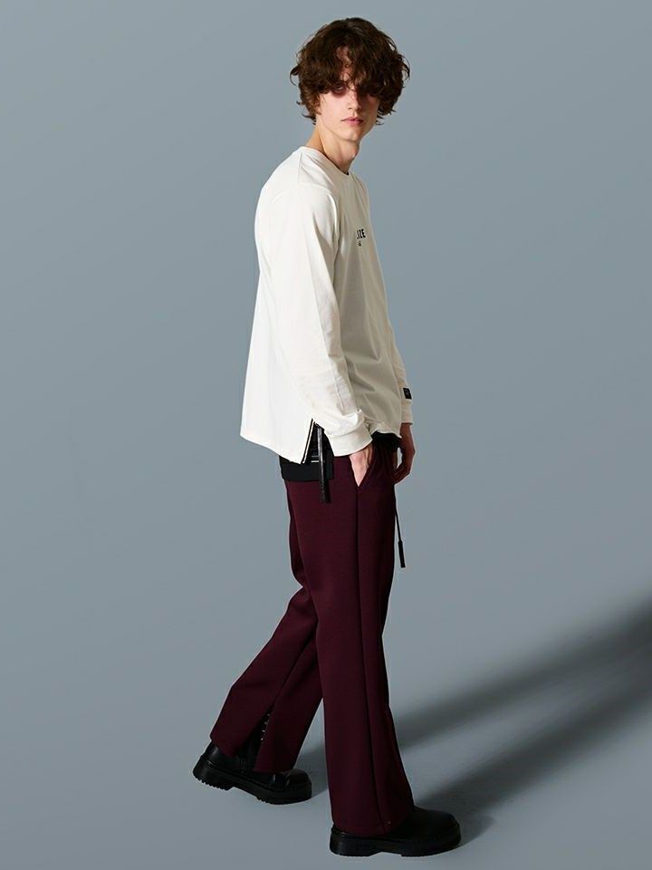 SENTER STITCH FLARE PANTS / フレアパンツ / ワイン