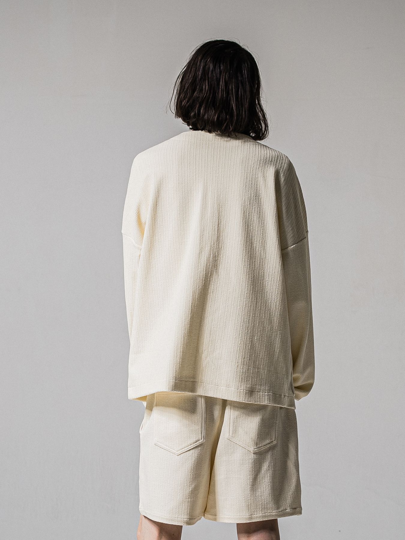 【予約品 11月16日(日) 締切】BLISTER KNIT C/D / ブリスターニットカーディガン  / オフ