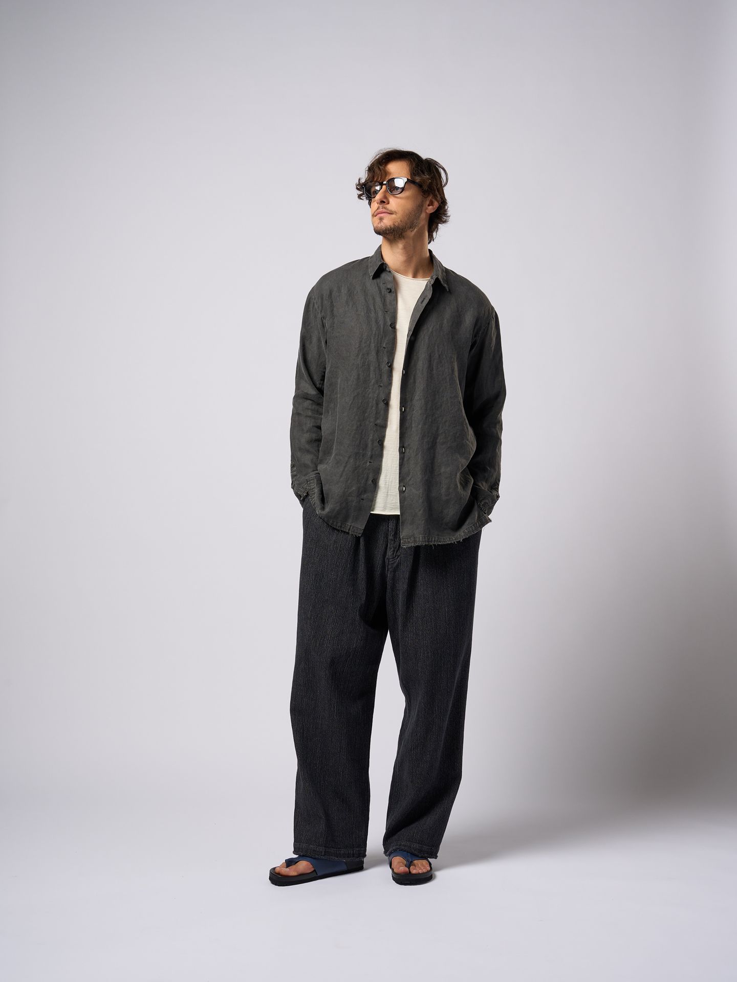 【予約品9月19日 10時締め】 shirt jacket / シャツジャケット / ブラック
