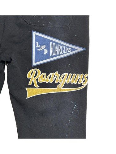 《予約品8月31日 23時55分締め》 COLLEGE PT / スウェットパンツ / ブラック 【roarguns 】 2024年2月入荷予定