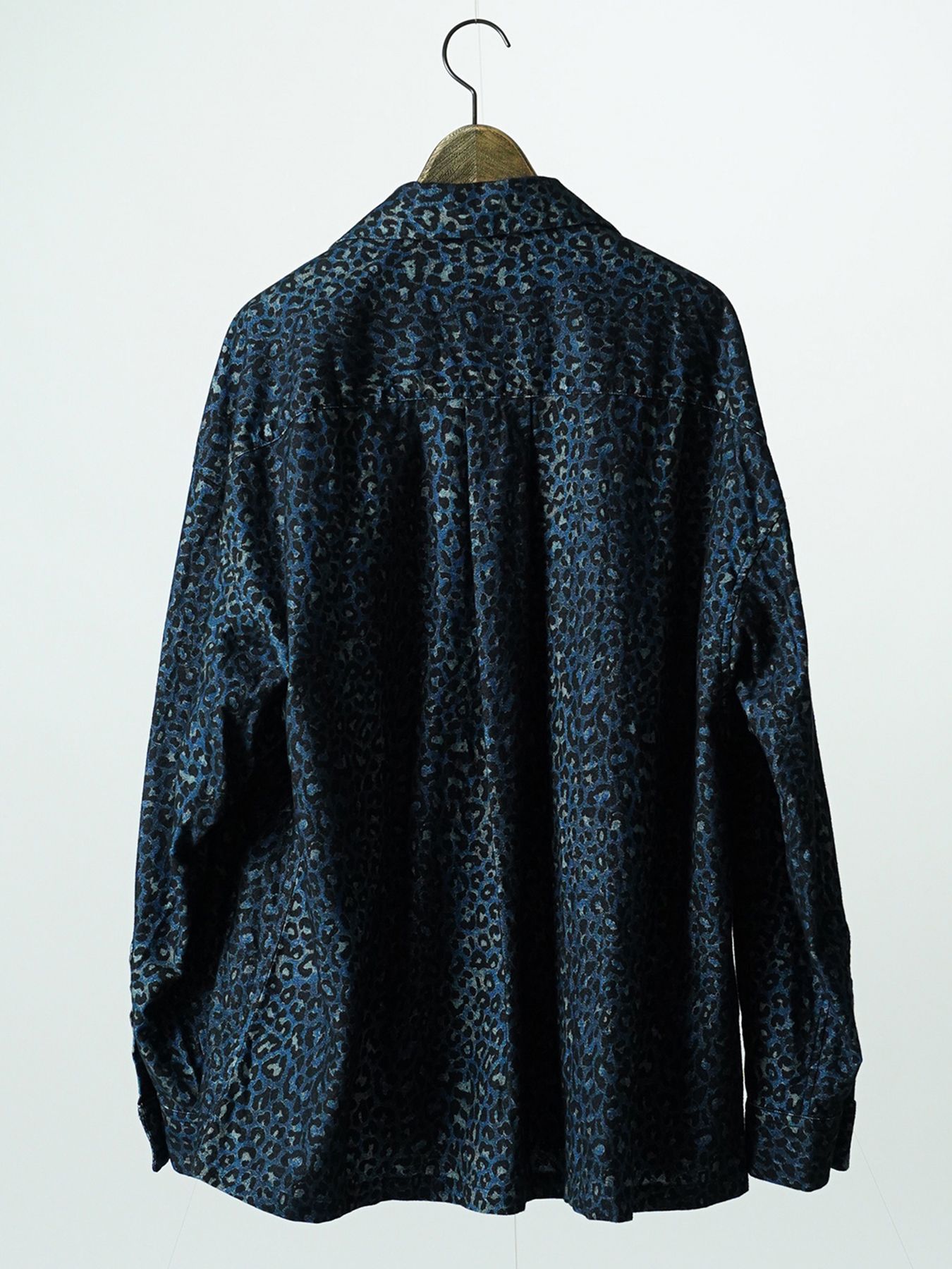 【予約品 7月5日(日) 締切】LEOPARD FLANNELSHIRTS / レオパード フランネルシャツ / ネイビー