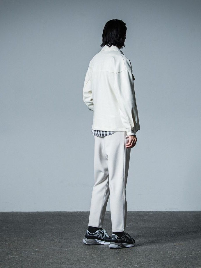 《予約品》 PAT WIDE EASY PANTS  / イージースラックス / オフホワイト・メルトン
