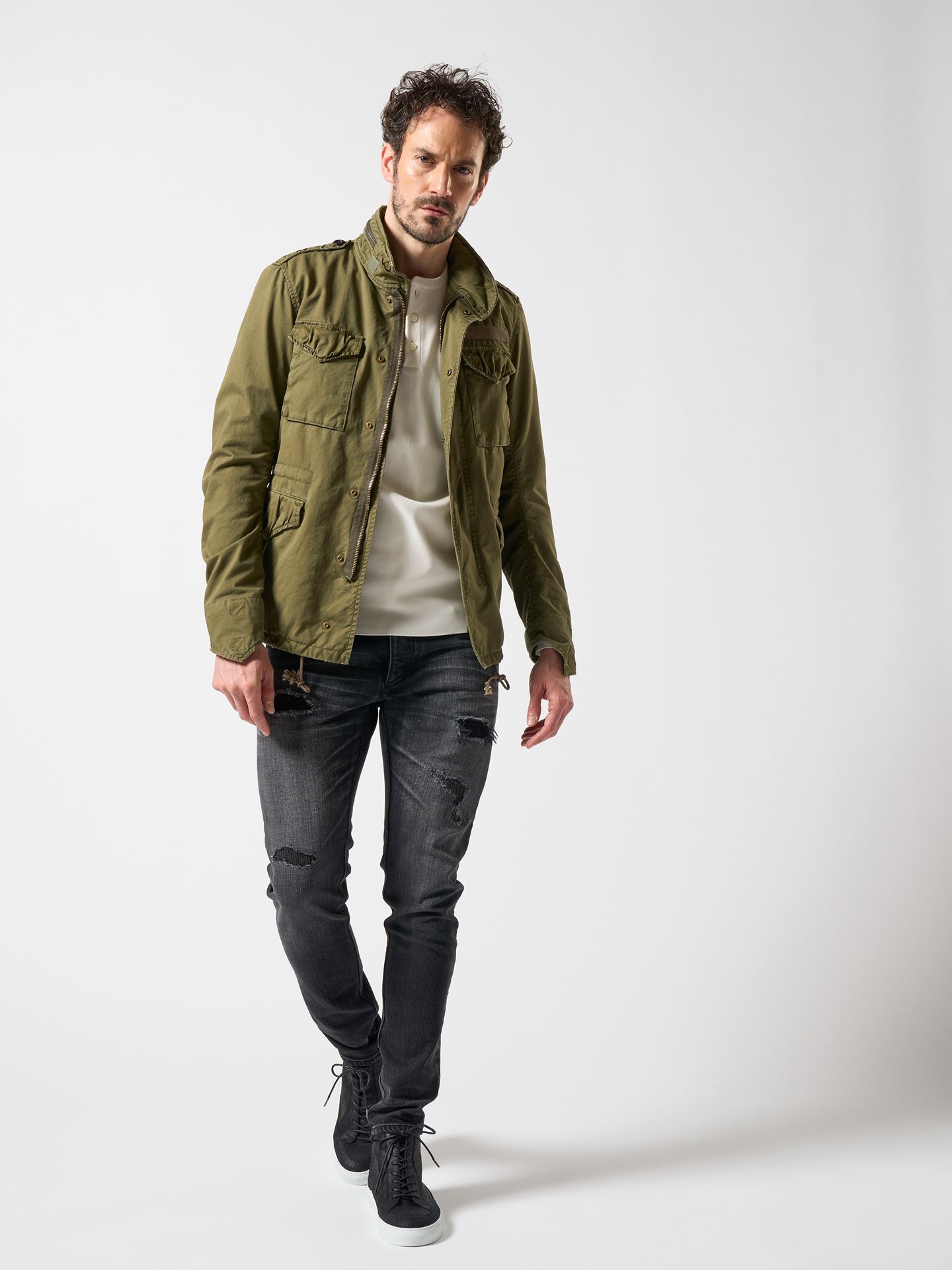 【予約品】 tight straight selvedge denim(used) / タイトストレートデニム / usedブラック