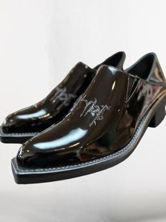 《予約品1月13日 10時締め》 Mule / ミュール エナメル レザー / ブラック / ブラック