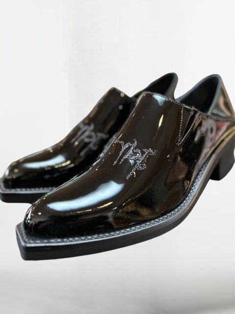 《予約品1月13日 10時締め》 Mule / ミュール エナメル レザー / ブラック / ブラック