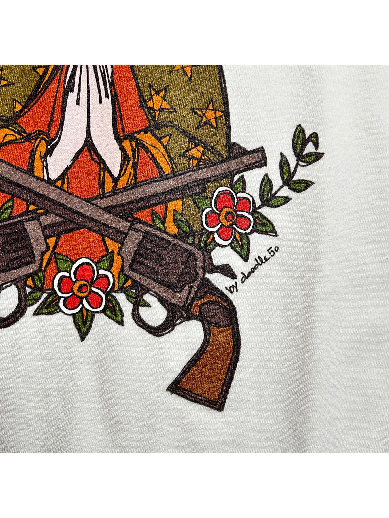 【予約品 8月10日(日) 締切 】MARIA CROSSGUN S/S T / マリア クロスガン Tシャツ / ホワイト