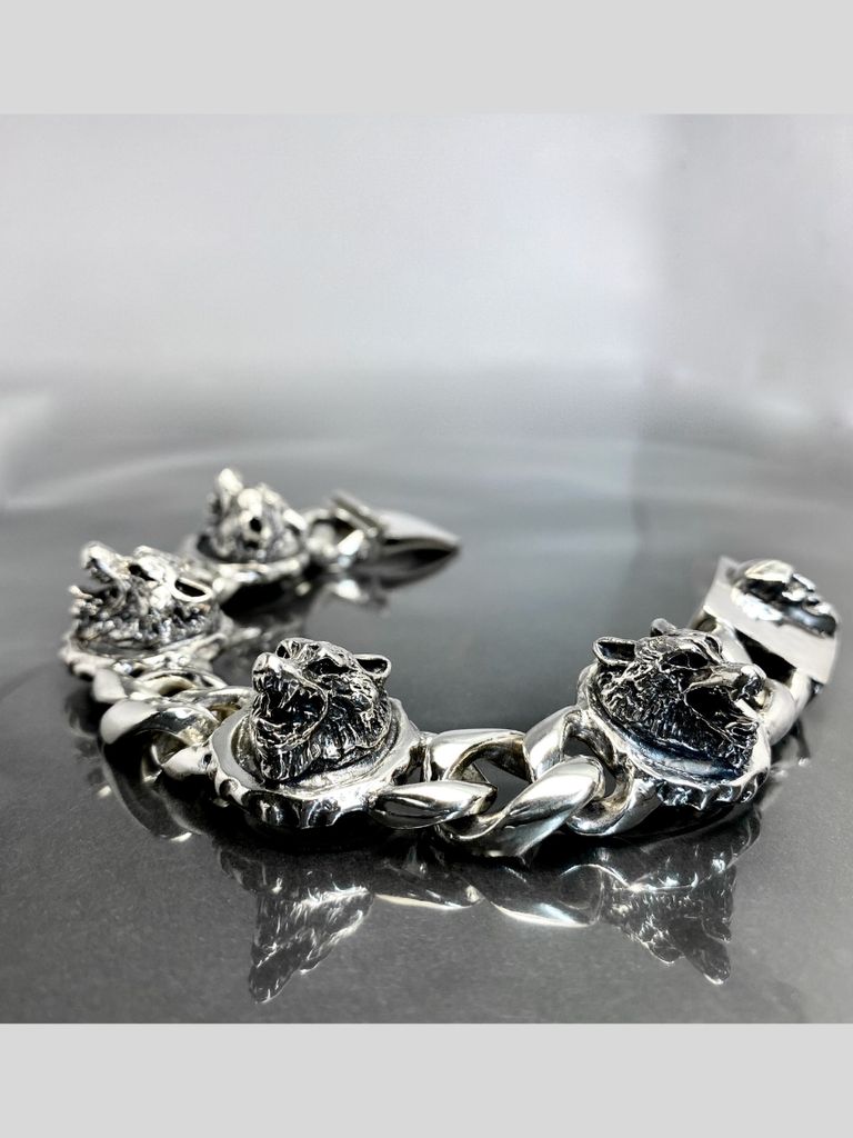 GODSIZE - 《受注生産》 CHAIN BRACELET [WOLVES] / チェーンブレスレット・ウルヴス 【注文から2-3週間後入荷予定】  | BRYAN