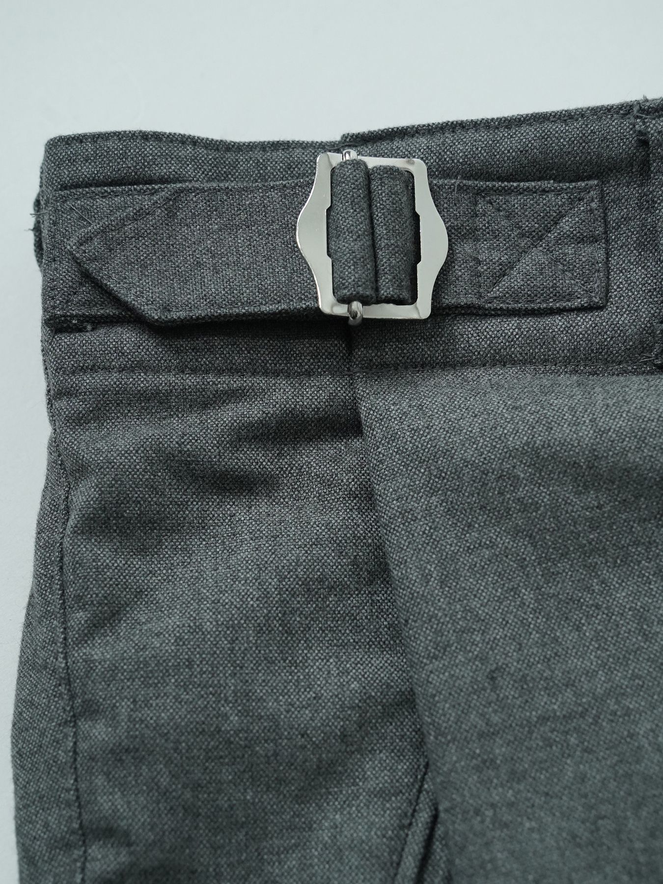 【予約品 5月27日(水) 締切】OVERTROUSERS / ワイドパンツ / 杢ライトグレー