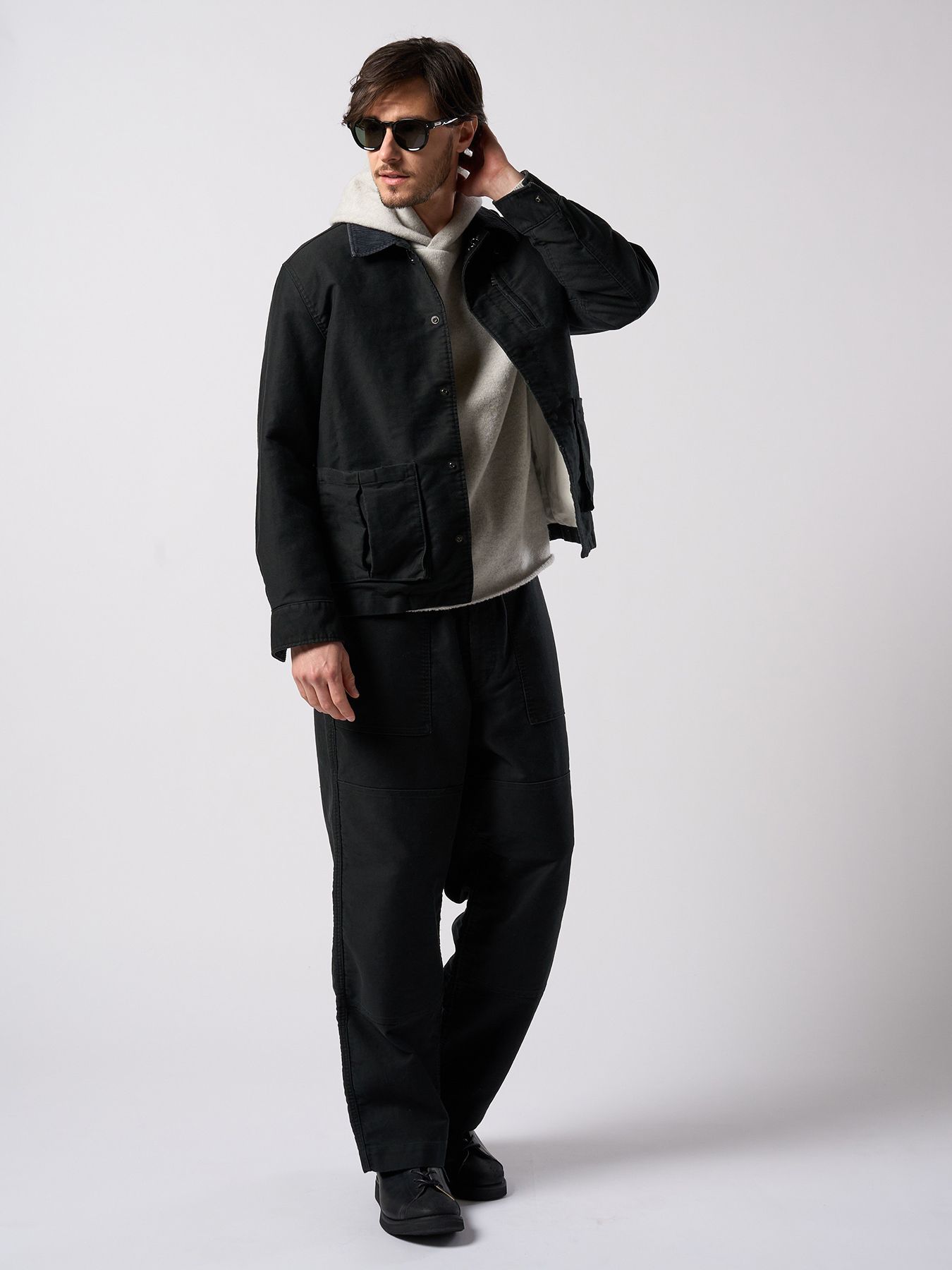 【予約品 4月19日(日) 18時締切】heavy moleskin work pants / ヘビーモールスキン ワークパンツ / ブラック