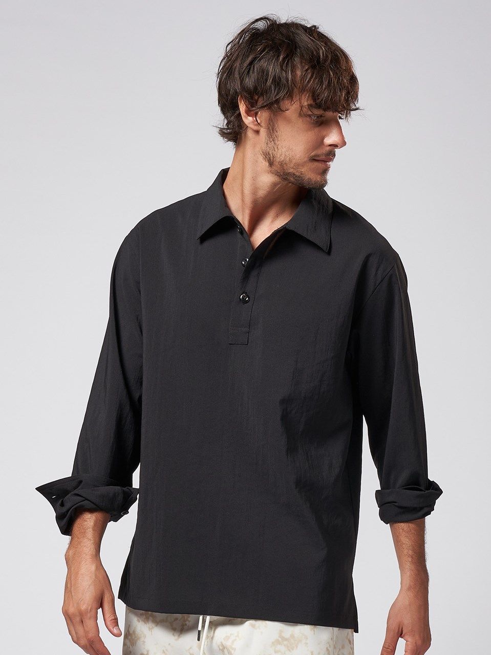 《予約品》 shirt pullover / プルオーバーシャツ / ブラック