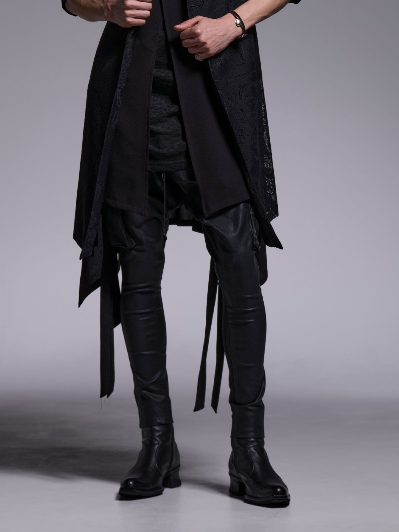 【予約品 1月4日(日) 締切】Coating Sarrouel Pants / コーティング サルエルパンツ / ブラック