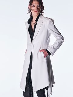 【予約品 6月29日(月) 締切】Back Satin Goth Jacket Ⅱ / ゴスジャケットII / ホワイト