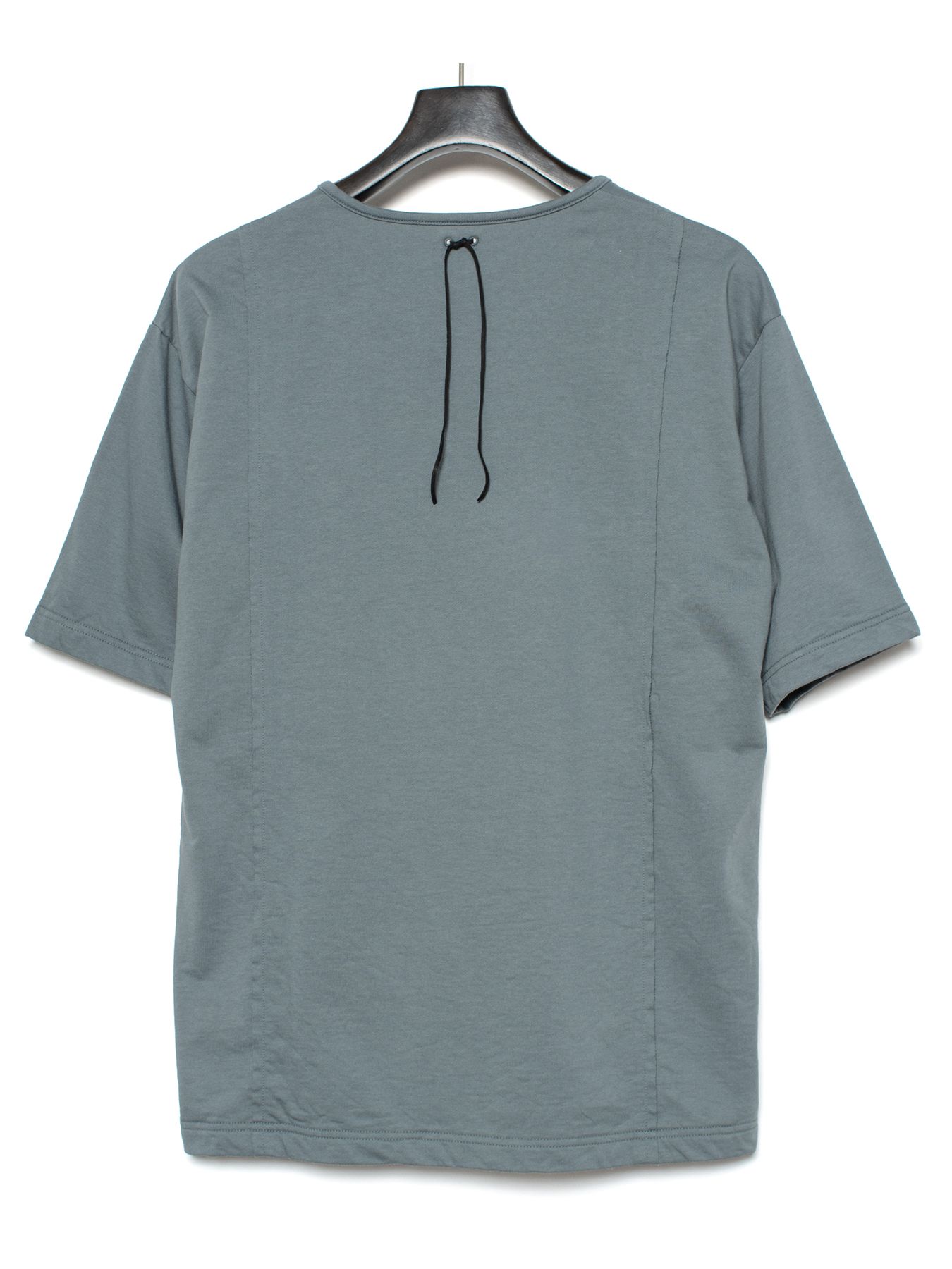 【予約品 9月27日(日) 締切】オーガニックコットン ハイゲージ 裏毛 断ち切り ハーフスリーブ Tシャツ / SAND GREEN