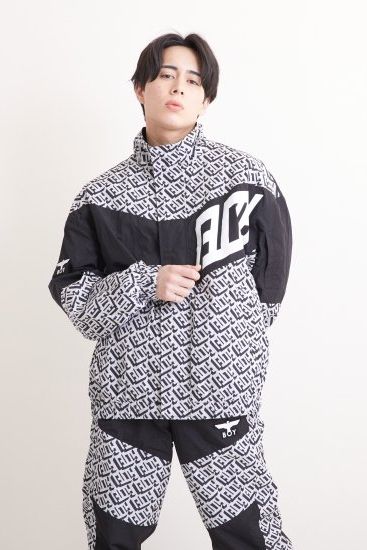 GEOMETRIC NYLON TRUCK JACKET ナイロンジャケット / BLACK 【BOY LONDON】