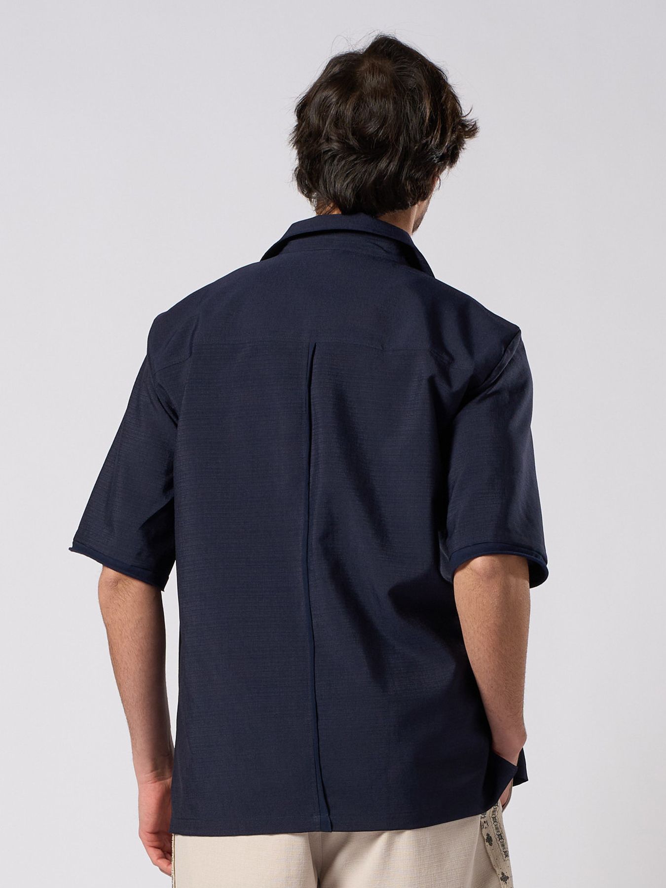 【予約品 1月25日(日) 締切】skipper shirt H/S / スキッパー ハーフスリーブシャツ / ネイビー