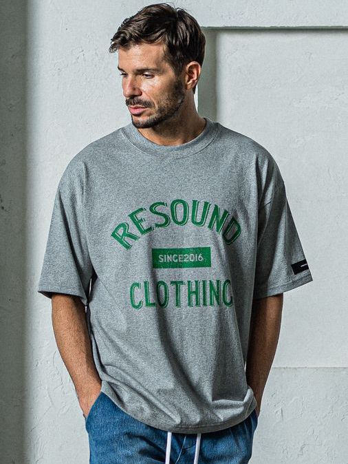 《予約11月17日19時締め》 college overT / オーバーTシャツ / グレー