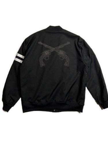 《予約品8月31日 23時55分締め》 SIDE LINE BLO A / ブルゾン / ブラック 【roarguns 】 2024年1月入荷予定