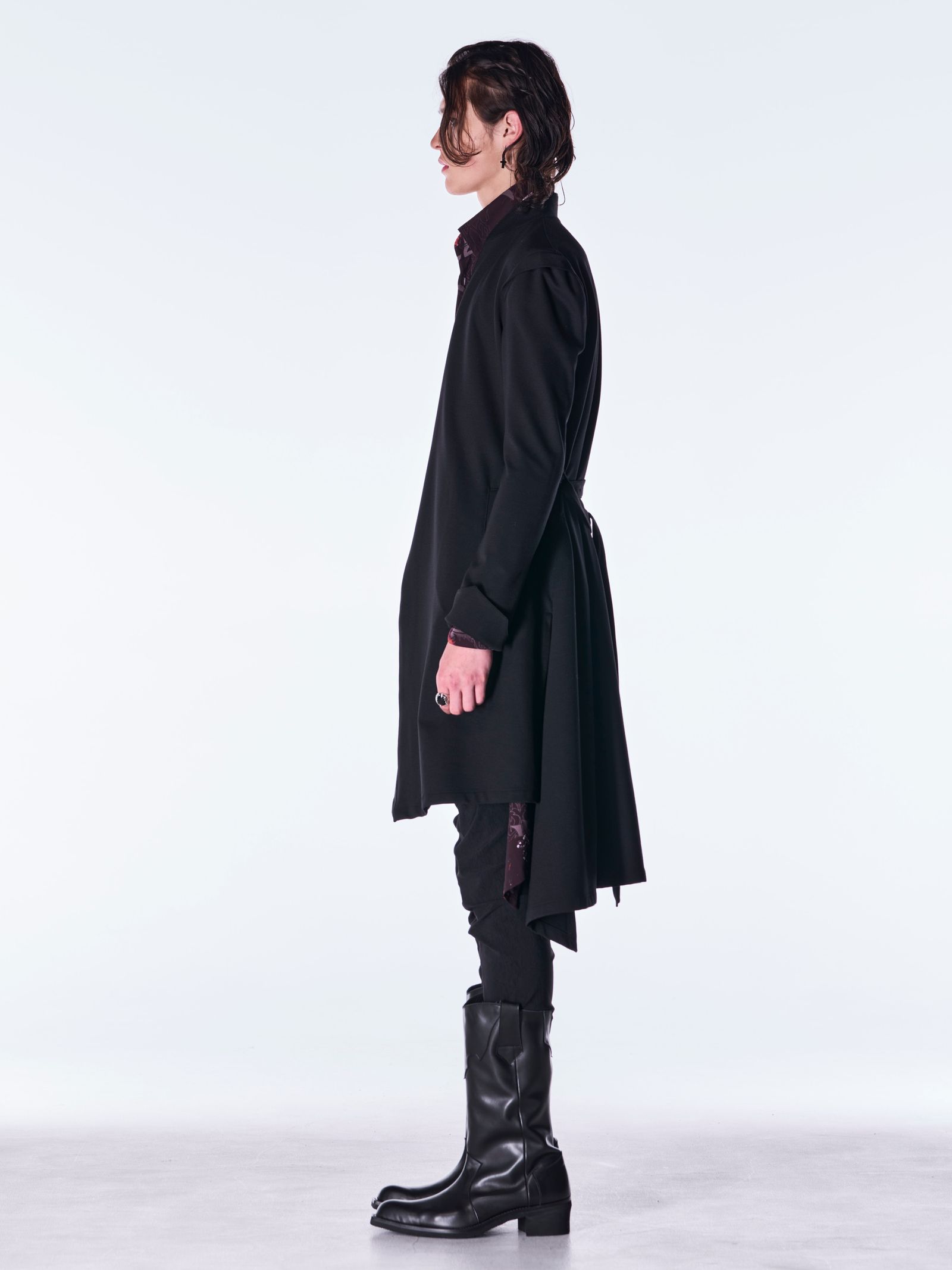 【予約品 6月29日(月) 締切】Mockroady No Collar Flare Jacket / ノーカラー フレアジャケット / ブラック
