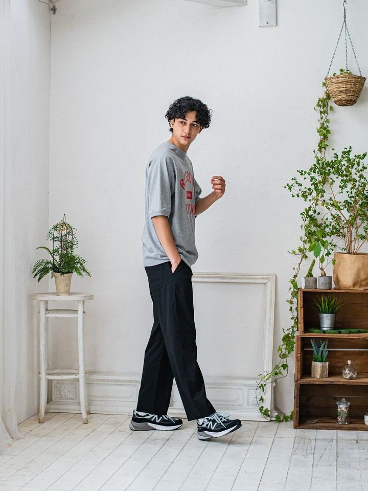 《予約品3月3日18：00締め》 college half sleave / ハーフスリーブT / グレー