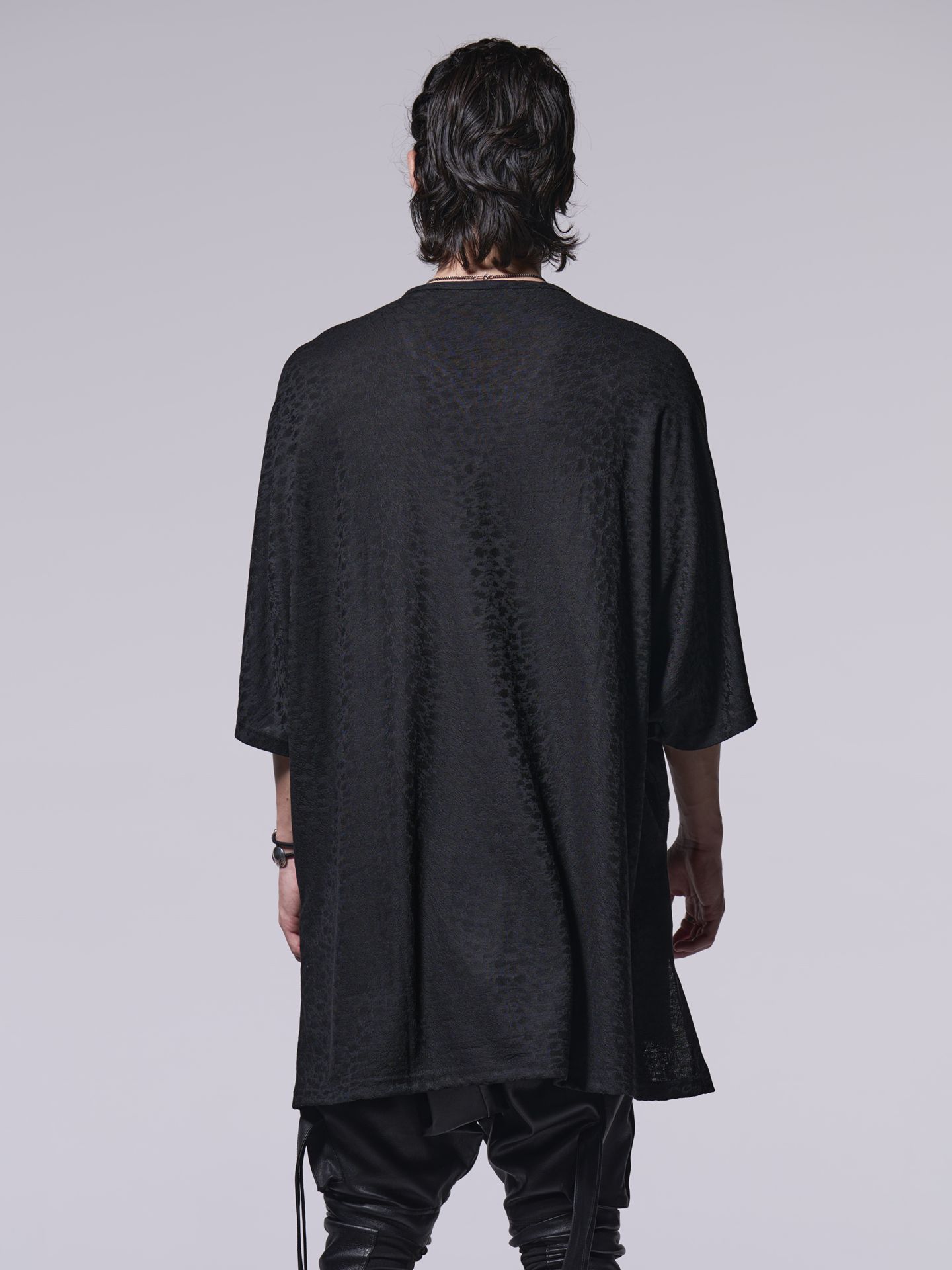 《予約品》 Dolman Henry Neck T-Shirt / ドルマンヘンリーネックT / ブラック