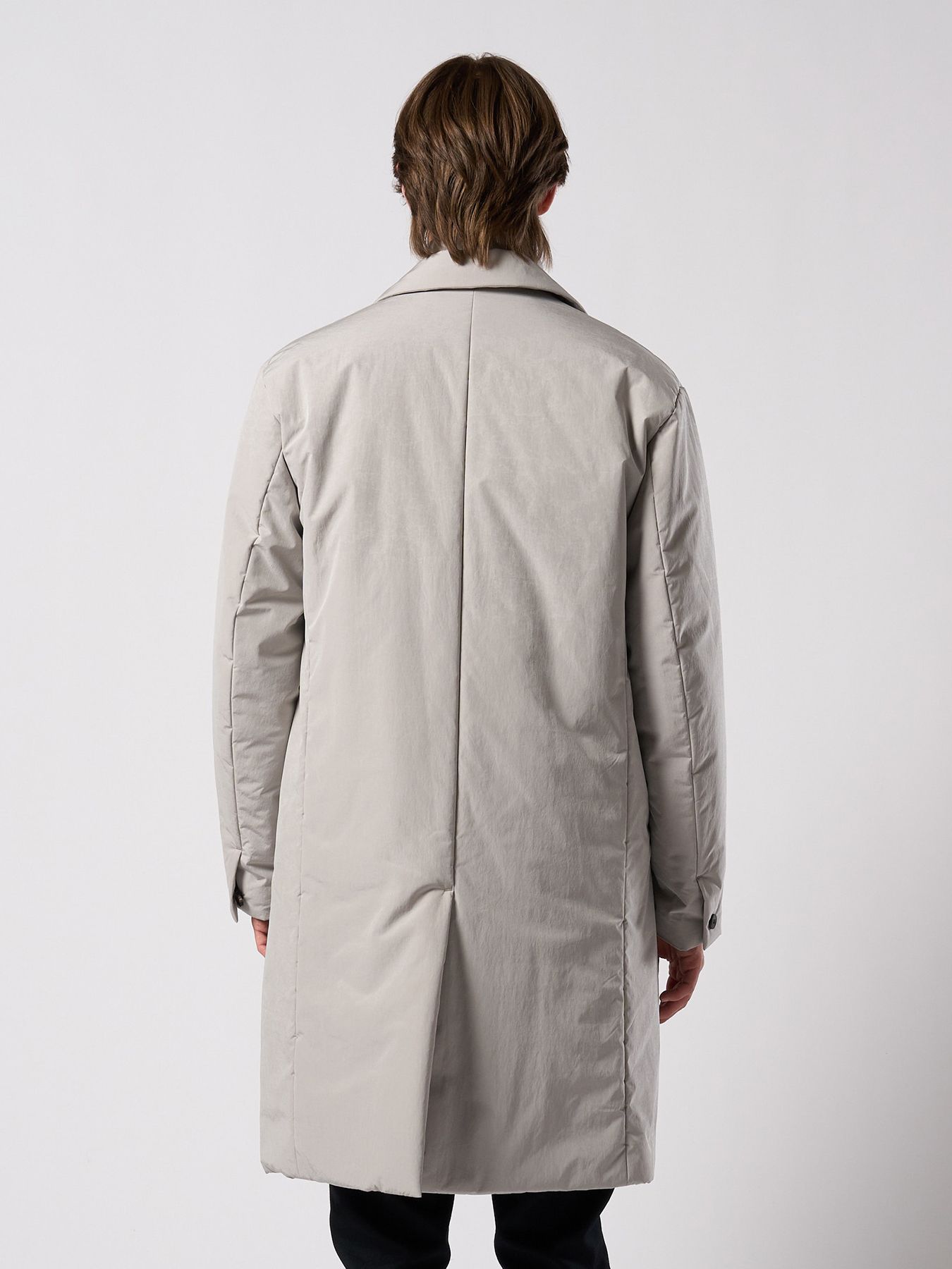 【予約品 4月19日(日) 18時締切】double breasted solid coat / ダブルブレスト ソリッド コート / フェードグレー